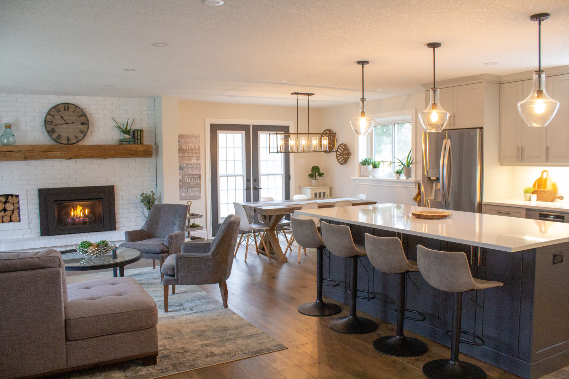 Renovated main floor kitchen