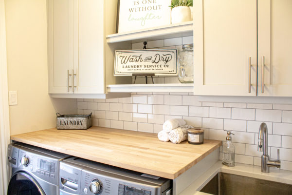 Renovation to a main floor laundry room